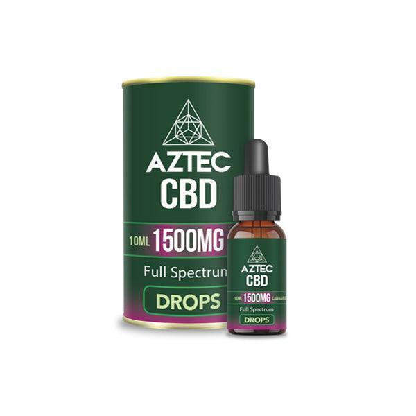 Aztec CBD Full Spectrum Hemp Oil 1500mg CBD 10ml - remedykartelcbd1stop
