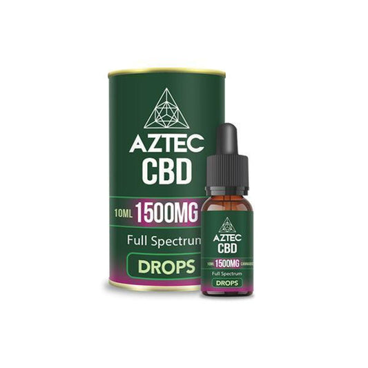 Aztec CBD Full Spectrum Hemp Oil 1500mg CBD 10ml - remedykartelcbd1stop