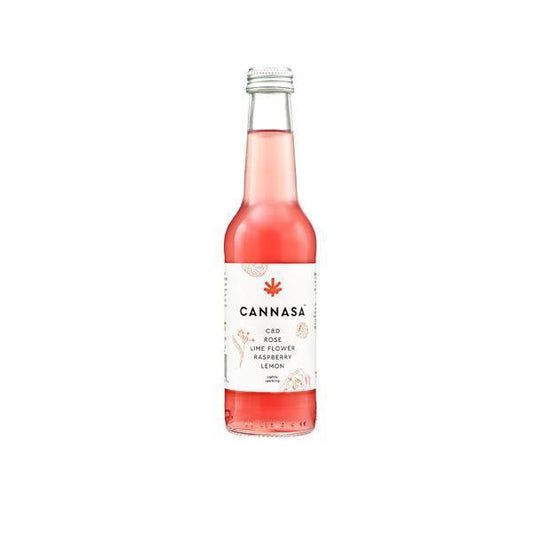 12 x Cannasa botanical 2.5mg CBD Infused Drink 275ml - Rose & Raspberry (Special Offer!) - remedykartelcbd1stop