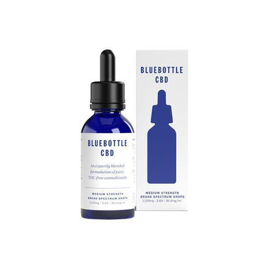 Bluebottle CBD 975mg CBD + CBG Medium Strength Tincture Oil 30ml - remedykartelcbd1stop