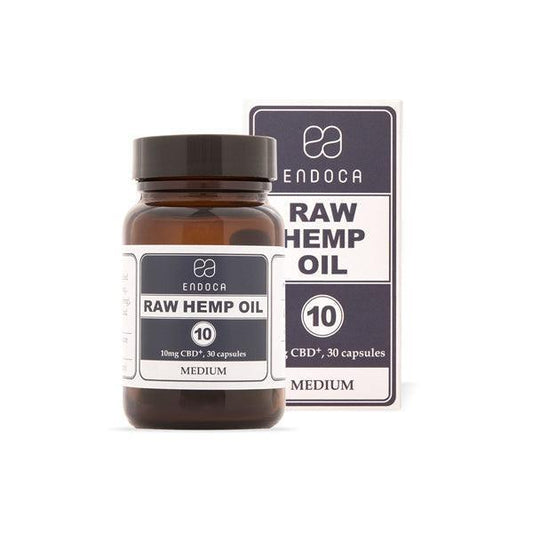 Endoca 300mg CBD+CBDa Capsules Raw Hemp Oil - 30 Caps - remedykartelcbd1stop