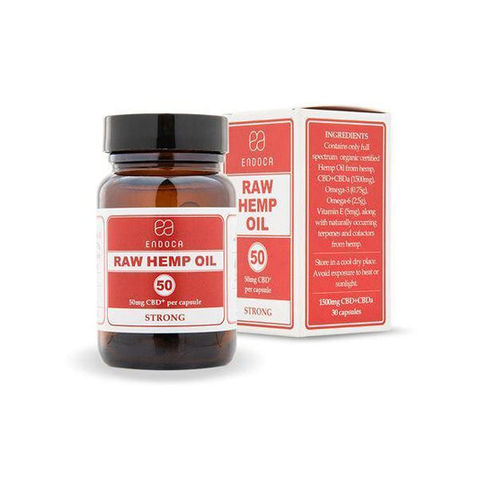Endoca 1500mg CBD+CBDa Capsules Raw Hemp Oil - 30 Caps - remedykartelcbd1stop