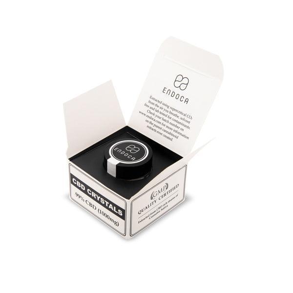 Endoca 1000mg 99% CBD Cannabis Crystals - 1g - remedykartelcbd1stop