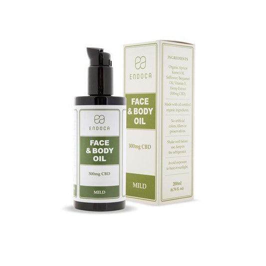 Endoca 300mg CBD Face & Body Oil - 200ml - remedykartelcbd1stop