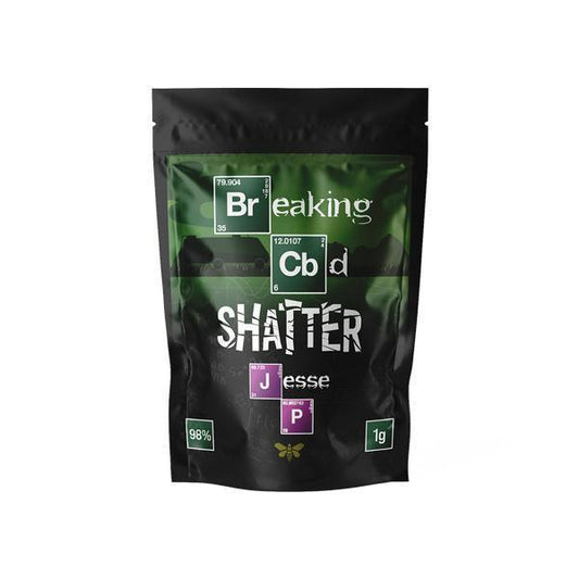 Breaking CBD 98% CBD Shatter - 1g - remedykartelcbd1stop