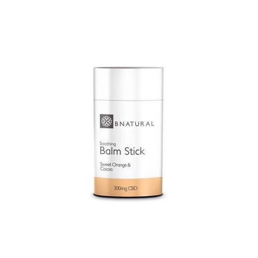 Bnatural 300mg CBD Soothing Cocoa & Orange Balm Stick - 35ml - remedykartelcbd1stop