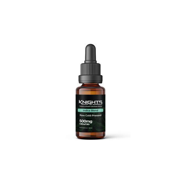 Knights CBD 500mg CBDa-CBD Indica Blend Raw Cold-Pressed Oil - 30ml - remedykartelcbd1stop