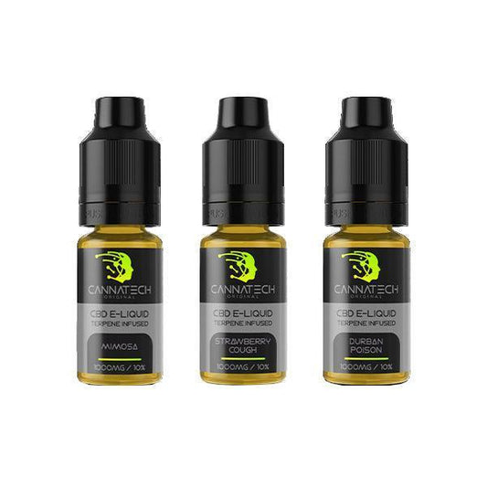 Cannatech 750mg Terpene Infused CBD E-liquid 10ml (70PG/30VG) - remedykartelcbd1stop