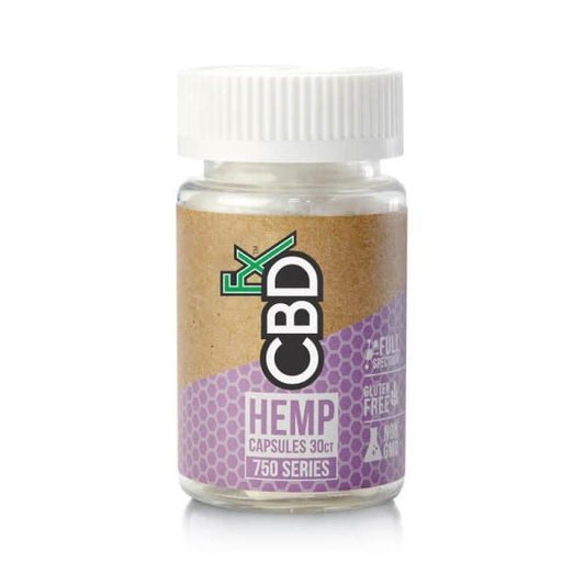 CBDFx 750mg CBD Hemp Capsules 30ct - remedykartelcbd1stop