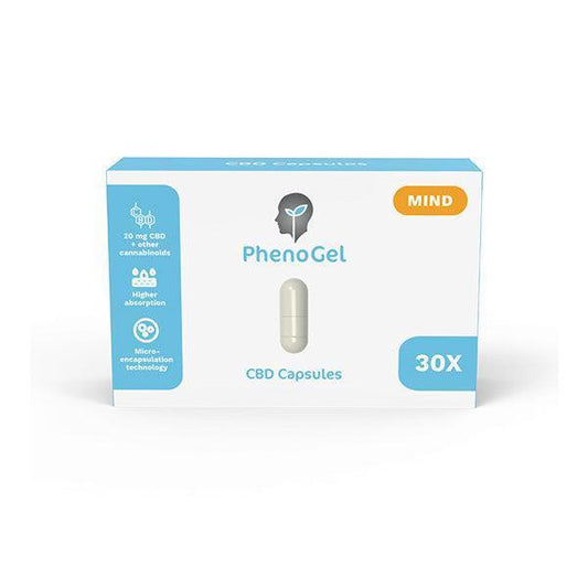 PhenoGel Mind 600mg CBD Capsules - 30 Caps - remedykartelcbd1stop