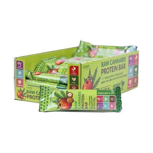 Euphoria Raw Cannabis Protein Bar - Apple Flavour - remedykartelcbd1stop