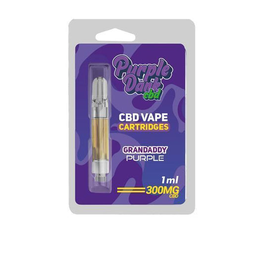 Purple Dabz CBD Vape Cartridges 300 & 600 MG - Granddaddy Purple - remedykartelcbd1stop