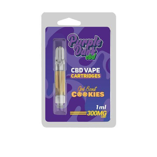Purple Dabz CBD Vape Cartridges 300 & 600 MG - Girl Scot Cookies - remedykartelcbd1stop