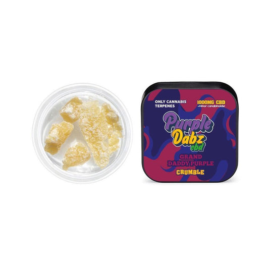 Purple Dabz by Purple Dank 1000mg CBD Crumble - Grand Daddy Purple - remedykartelcbd1stop