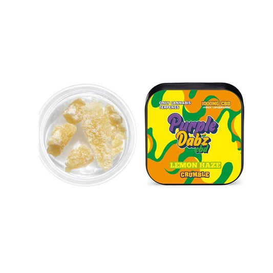 Purple Dabz by Purple Dank 1000mg CBD Crumble - Lemon Haze - remedykartelcbd1stop