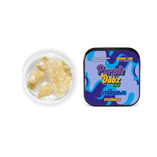 Purple Dabz by Purple Dank 1000mg CBD Crumble - Strawdawg - remedykartelcbd1stop
