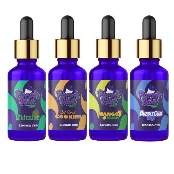 Purple Dank CBD Flavoured CBD Oil 1200mg CBD Oil 30ml - remedykartelcbd1stop
