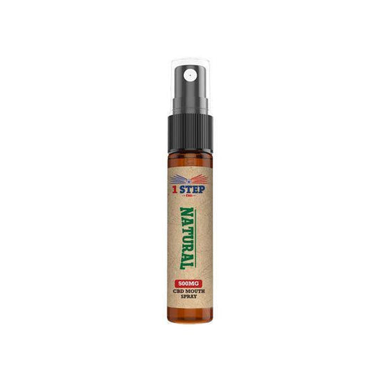 1 Step CBD 500mg CBD Natural Mouth Spray 10ml (BUY 1 GET 1 FREE) - remedykartelcbd1stop
