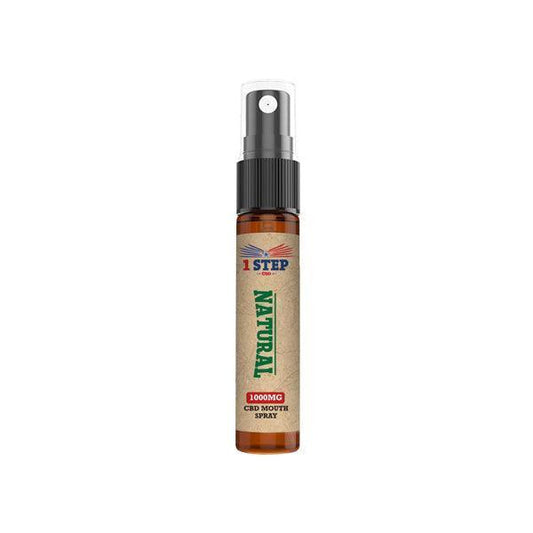 1 Step CBD 1000mg CBD Natural Mouth Spray 10ml (BUY 1 GET 1 FREE) - remedykartelcbd1stop