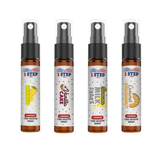 1 Step CBD 1000mg CBD Mouth Spray 10ml (BUY 1 GET 1 FREE) - remedykartelcbd1stop