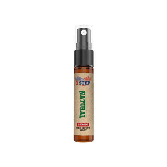1 Step CBD 1500mg CBD Natural Mouth Spray 10ml (BUY 1 GET 1 FREE) - remedykartelcbd1stop
