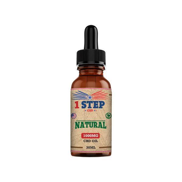 1 Step CBD 1000mg Natural Oil 30ml (BUY 1 GET 1 FREE) - remedykartelcbd1stop