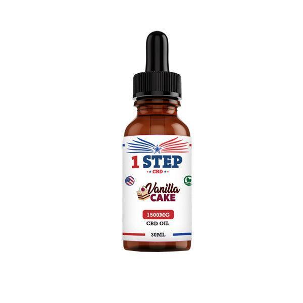 1 Step CBD 1500mg CBD Flavoured Oil 30ml (BUY 1 GET 1 FREE) - remedykartelcbd1stop