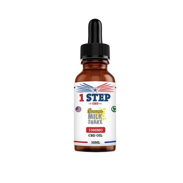 1 Step CBD 1500mg CBD Flavoured Oil 30ml (BUY 1 GET 1 FREE) - remedykartelcbd1stop