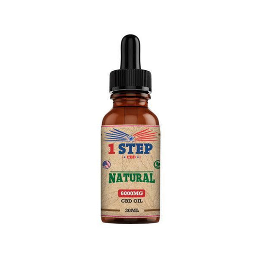 1 Step CBD 6000mg Natural Oil 30ml (BUY 1 GET 1 FREE) - remedykartelcbd1stop