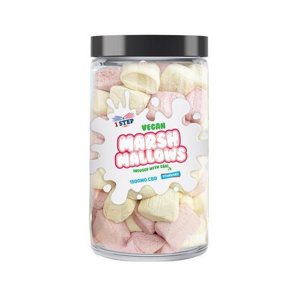 1 Step CBD Standard Vegan Marshmallows 1500mg (500g) (BUY 1 GET 1 FREE) - remedykartelcbd1stop