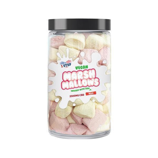 1 Step CBD Max Vegan Marshmallows 2500mg (500g) (BUY 1 GET 1 FREE) - remedykartelcbd1stop