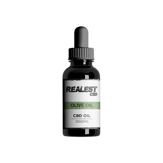Realest CBD 1000mg CBD Olive Oil - 30ml (BUY 1 GET 1 FREE) - remedykartelcbd1stop