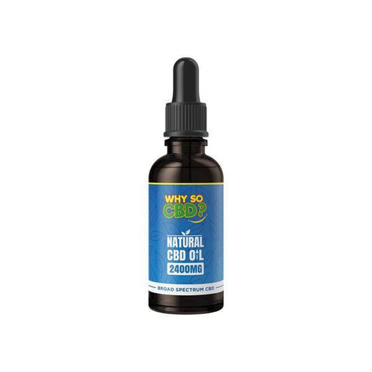 Why So CBD? 2400mg Broad Spectrum CBD Natural Oil - 50ml - remedykartelcbd1stop