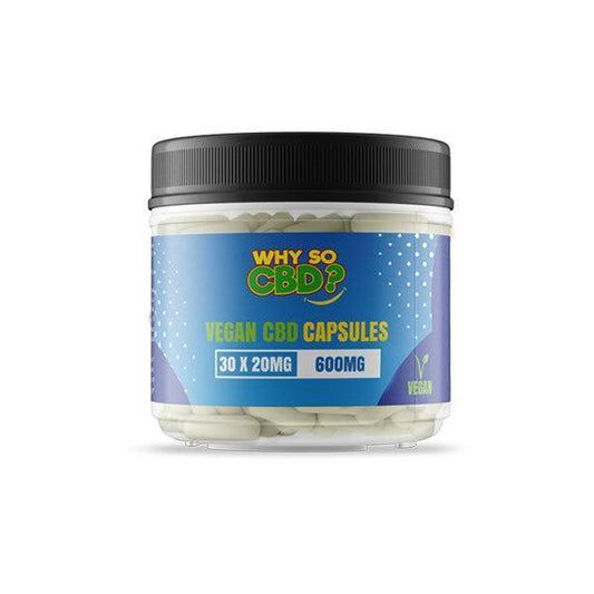 Why So CBD? 600mg CBD Vegan Capsules - 30 Caps - remedykartelcbd1stop