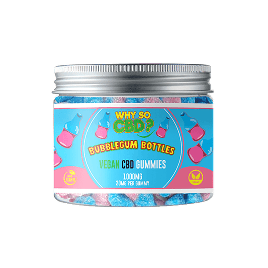 Why So CBD? 1000mg CBD Small Vegan Gummies - 11 Flavours - remedykartelcbd1stop