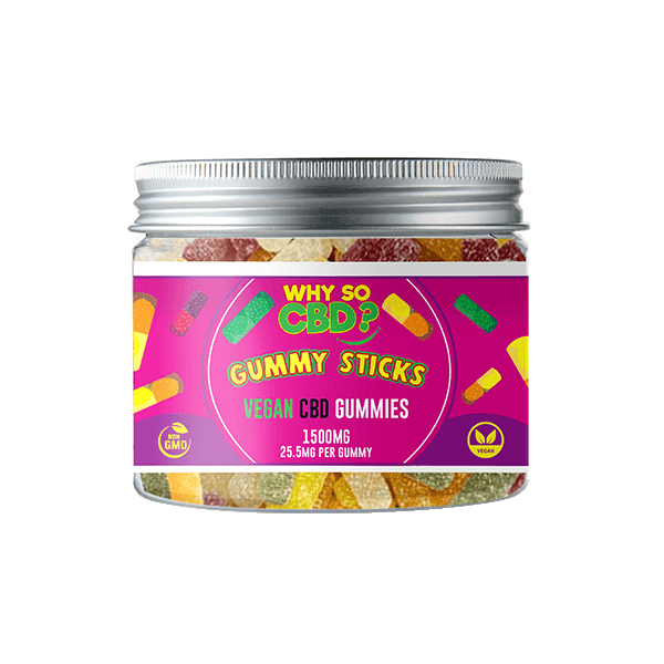 Why So CBD? 1500mg CBD Small Vegan Gummies - 11 Flavours - remedykartelcbd1stop