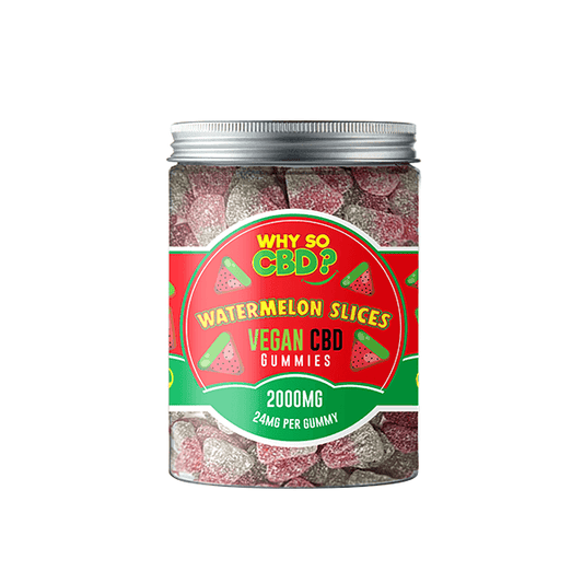 Why So CBD? 2000mg CBD Large Vegan Gummies - 11 Flavours - remedykartelcbd1stop