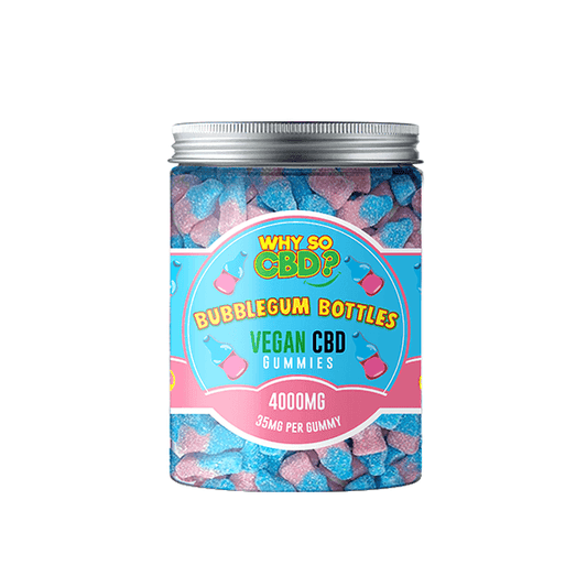 Why So CBD? 4000mg CBD Large Vegan Gummies - 11 Flavours - remedykartelcbd1stop