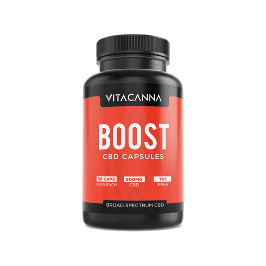 Vita Canna 500mg Broad Spectrum CBD Vegan Capsules - 50 Caps - remedykartelcbd1stop