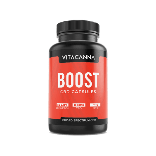 Vita Canna 1000mg Broad Spectrum CBD Vegan Capsules - 50 Caps - remedykartelcbd1stop