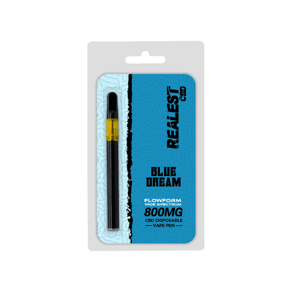 Realest CBD 800mg Flowform Wide Spectrum CBD Disposable Vape Pen 170 Puffs (BUY 1 GET 1 FREE) - remedykartelcbd1stop