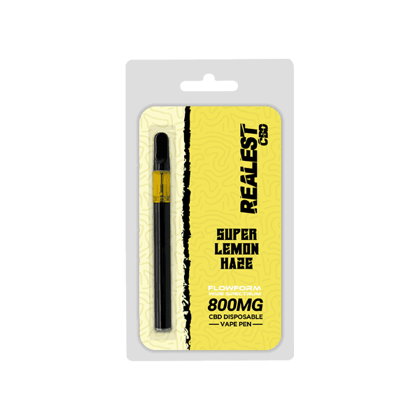 Realest CBD 800mg Flowform Wide Spectrum CBD Disposable Vape Pen 170 Puffs (BUY 1 GET 1 FREE) - remedykartelcbd1stop