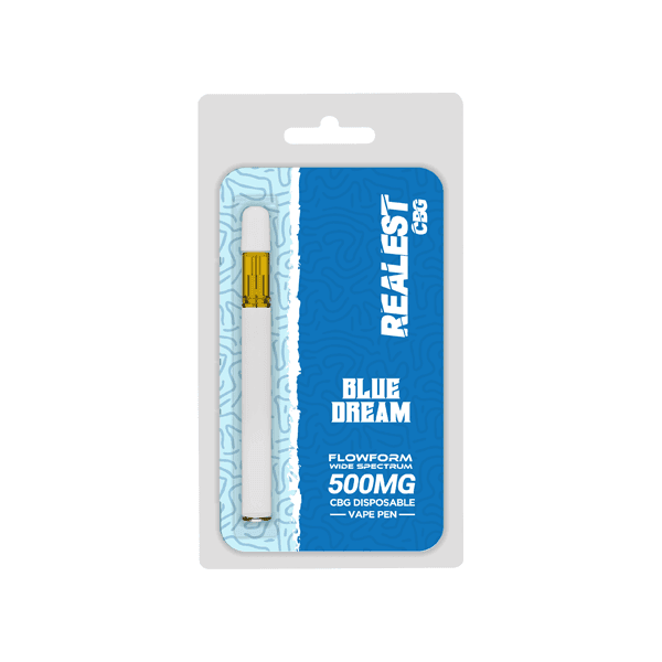 Realest CBG 500mg Flowform Wide Spectrum CBG Disposable Vape Pen 170 Puffs (BUY 1 GET 1 FREE) - remedykartelcbd1stop