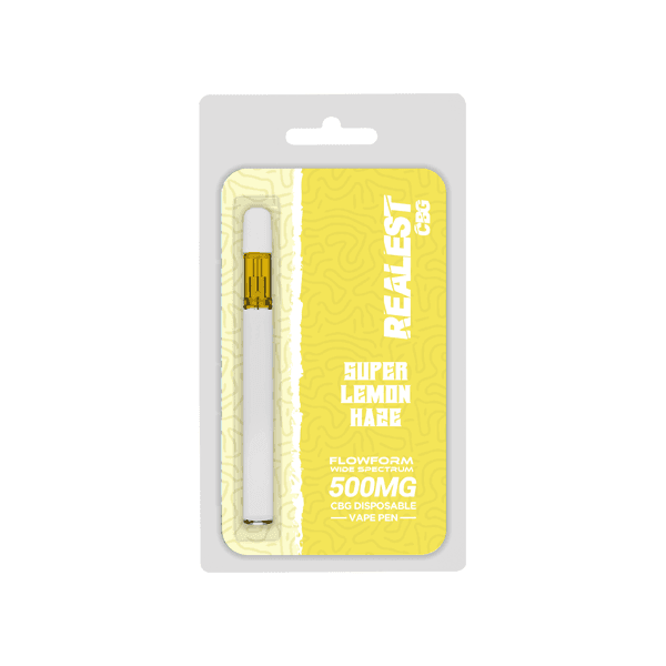 Realest CBG 500mg Flowform Wide Spectrum CBG Disposable Vape Pen 170 Puffs (BUY 1 GET 1 FREE) - remedykartelcbd1stop