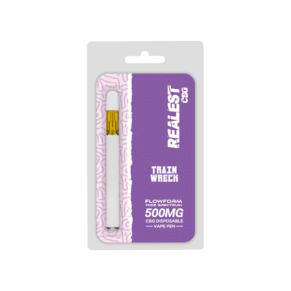 Realest CBG 500mg Flowform Wide Spectrum CBG Disposable Vape Pen 170 Puffs (BUY 1 GET 1 FREE) - remedykartelcbd1stop