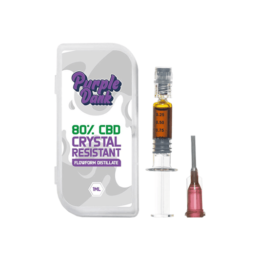 Purple Dank 80% CBD Crystal Resistant Flowform Distillate - 1ml (BUY 1 GET 1 FREE) - remedykartelcbd1stop