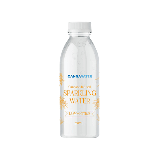 Cannawater Cannabis Infused Lemon Citrus Sparkling Water 250ml - remedykartelcbd1stop