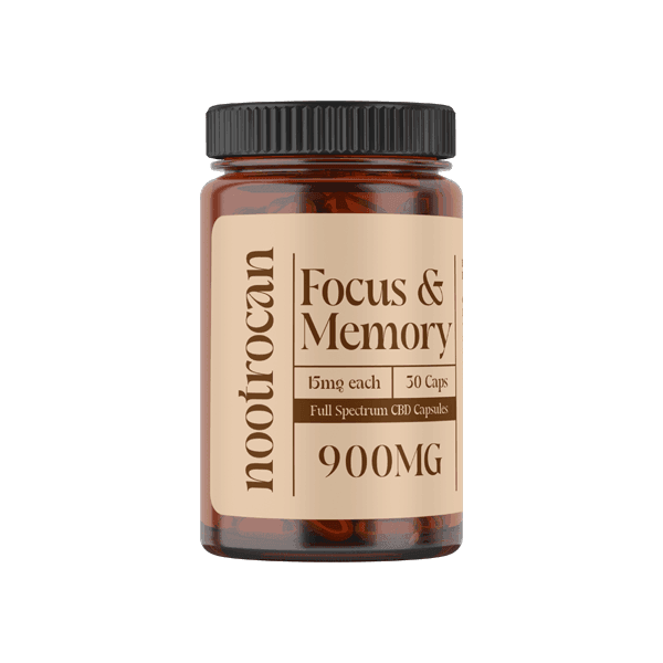 Nootrocan 900mg Full Spectrum CBD Nootropic Capsules - 60 Caps - remedykartelcbd1stop